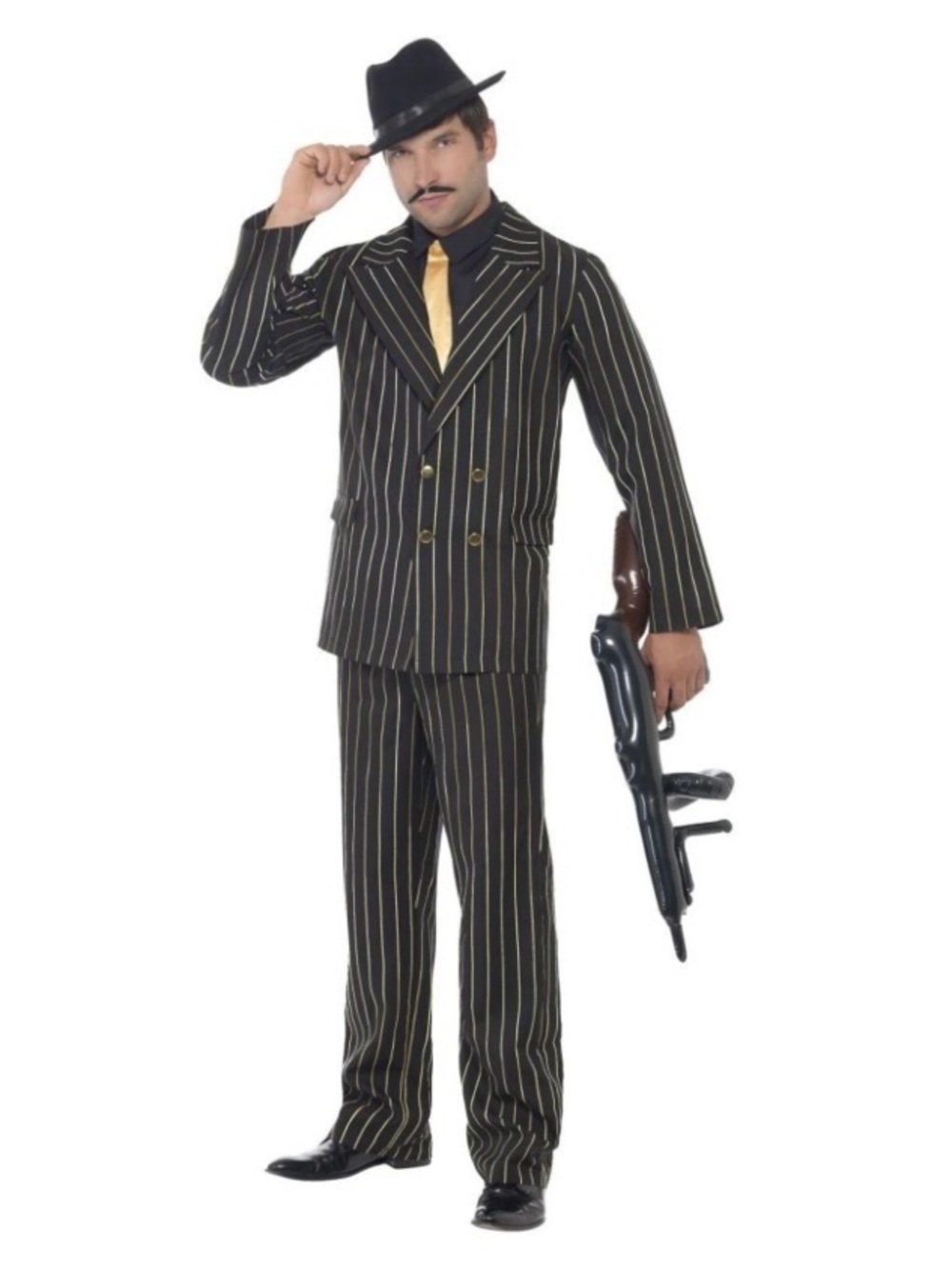 Gold Pinstripe Gangster Costume